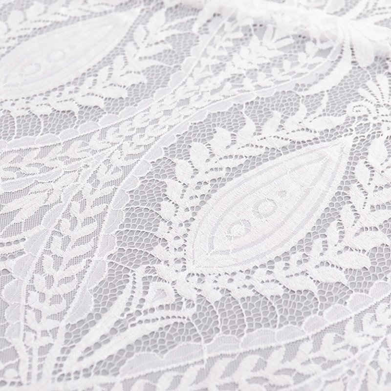 Lace Fabric Eyelash Cutwork Nylon for Bridal Wholesale Supplier 4